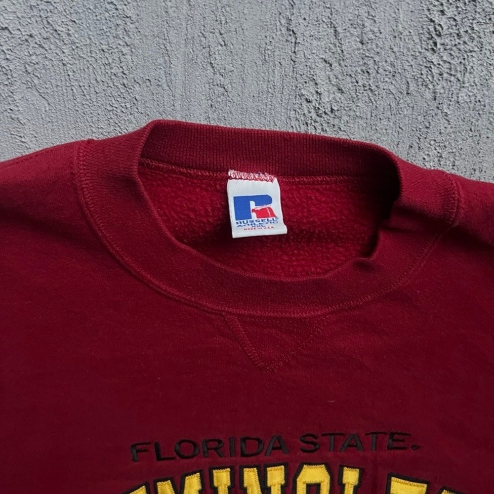 Vintage Florida State Seminoles Sweatshirt Men XXL 1990s Russell Athletic - Picture 4 of 8